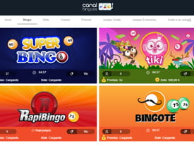 Página en el casino Canal Bingo dedicada a los bingos con bote progresivo.